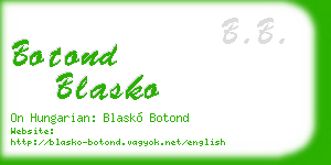 botond blasko business card
