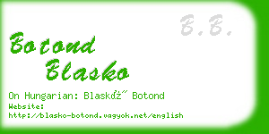 botond blasko business card